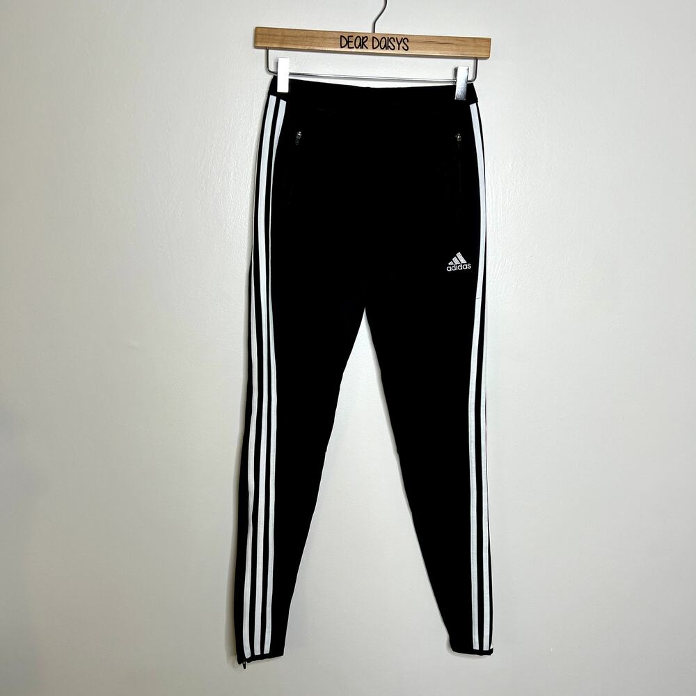 Adidas Black 3 Stripe Tiro Jogger Pants